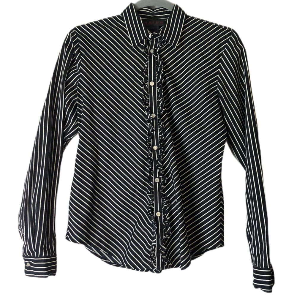 Ralph Lauren women's black long sleeve top/blouse